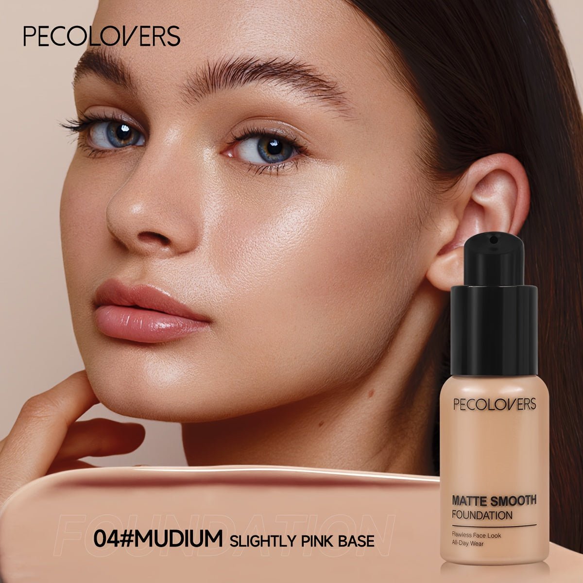 Ultra Matte Liquid Foundation – 24H Oil Control & Waterproof Wear - HalleBeauty