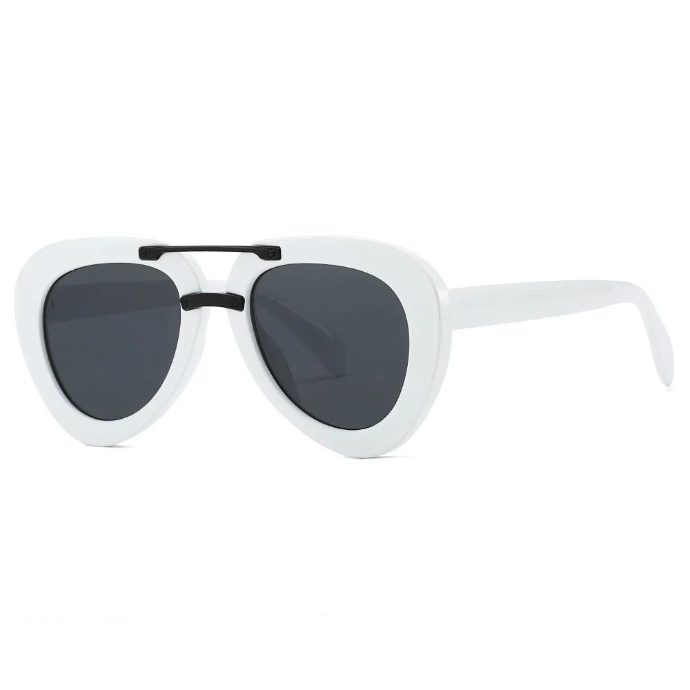 Unisex Retro Pilot Sunglasses – UV400 Fashion Travel Eyewear - HalleBeauty