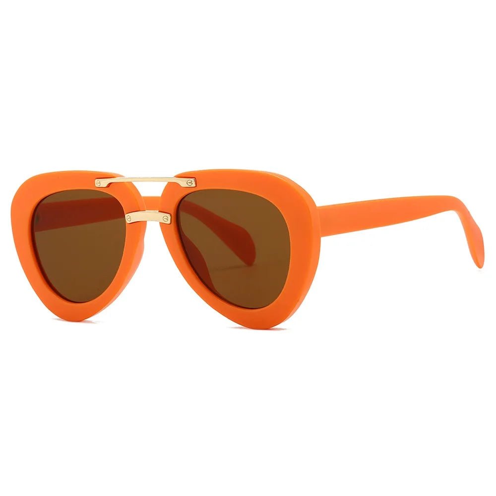Unisex Retro Pilot Sunglasses – UV400 Fashion Travel Eyewear - HalleBeauty