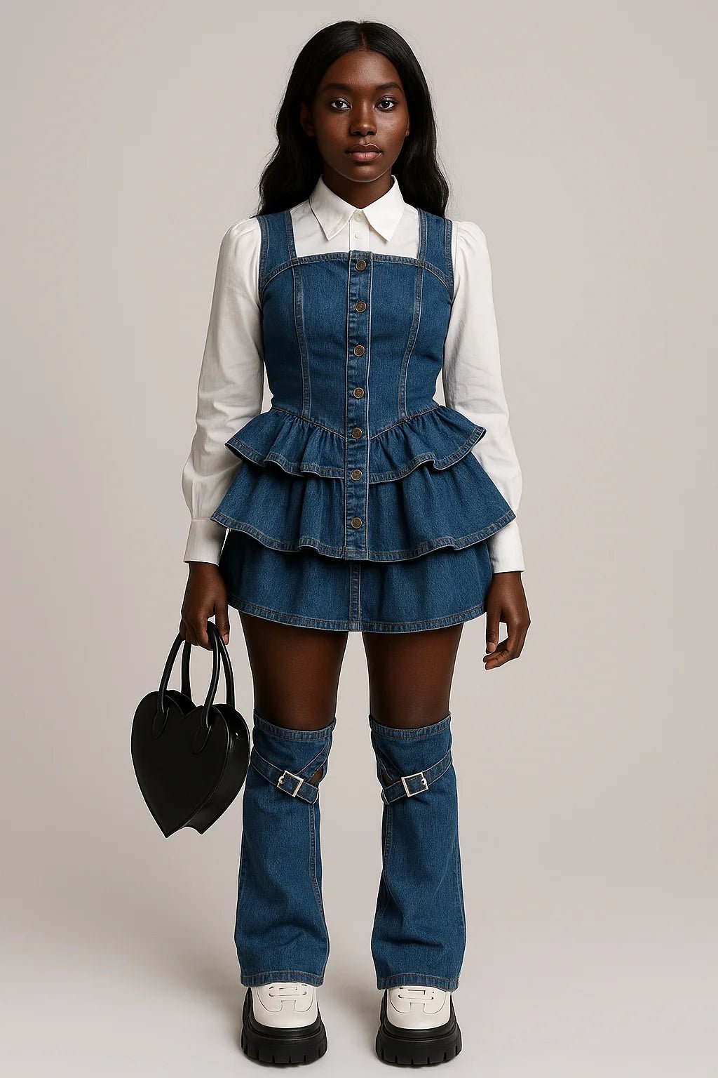 Vintage Denim Camisole Dress | - HalleBeauty