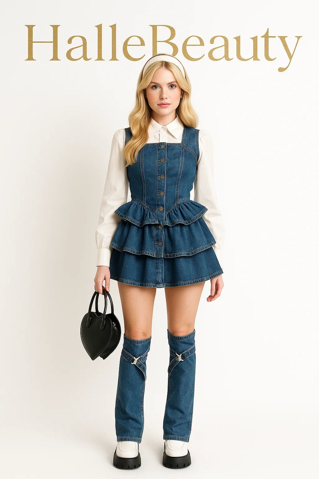 Vintage Denim Camisole Dress | - HalleBeauty