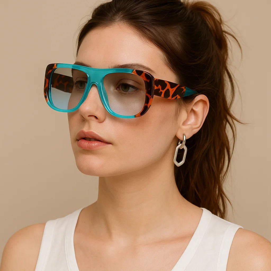 Vintage Square UV400 Sunglasses for Women - HalleBeauty