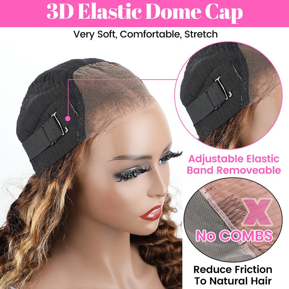 Wear & Go Glueless Deep Wave Wig – No Glue, Just Gorgeous - HalleBeauty