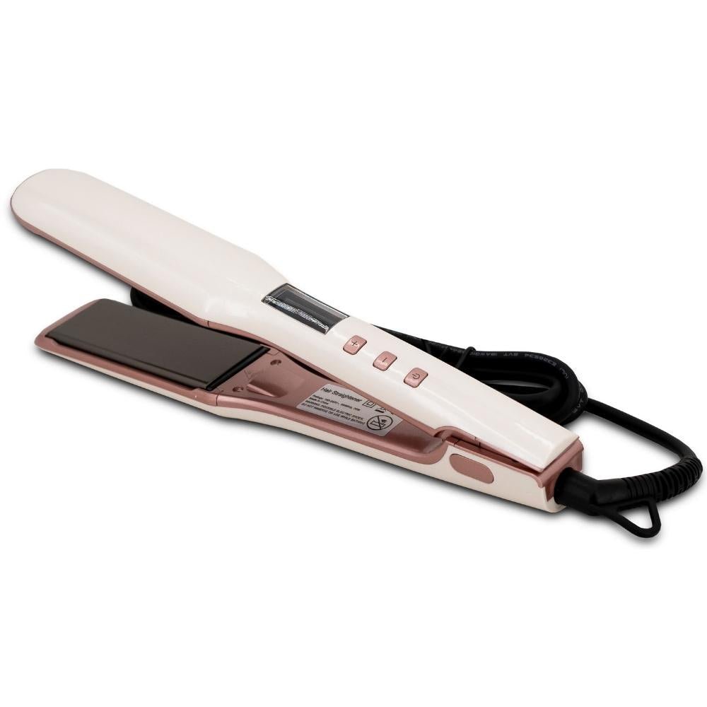 White Titanium Flat Iron - HalleBeauty