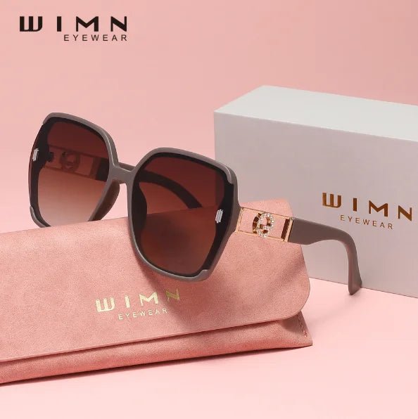 WIMN Women's Vintage Square Sunglasses UV400 - HalleBeauty