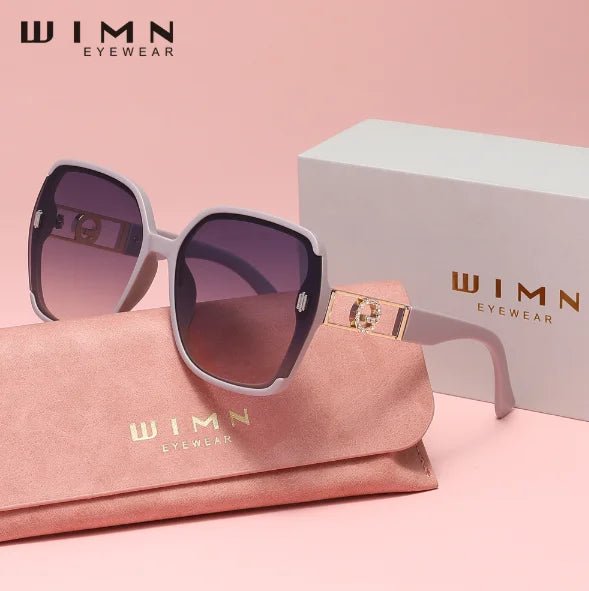 WIMN Women's Vintage Square Sunglasses UV400 - HalleBeauty