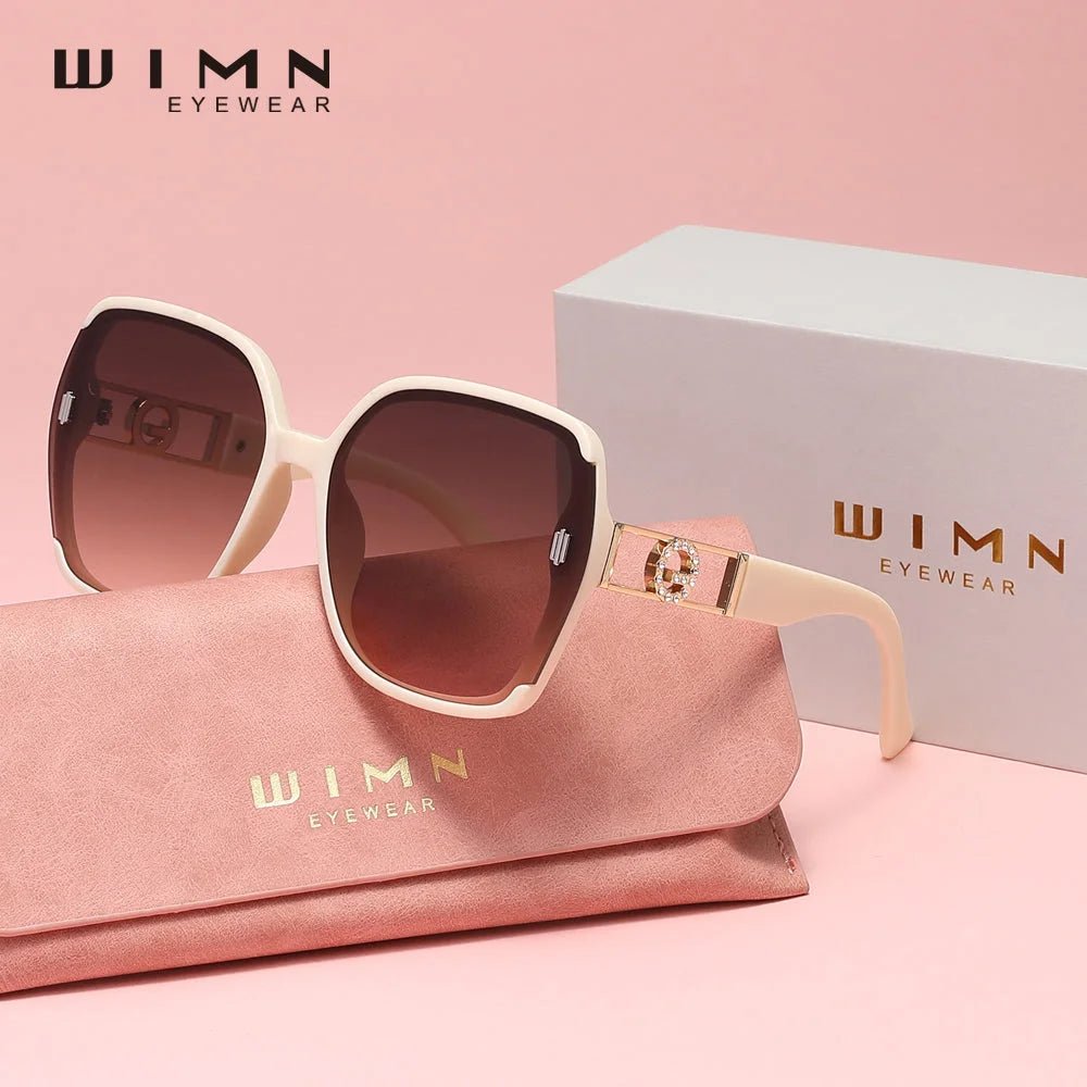 WIMN Women's Vintage Square Sunglasses UV400 - HalleBeauty