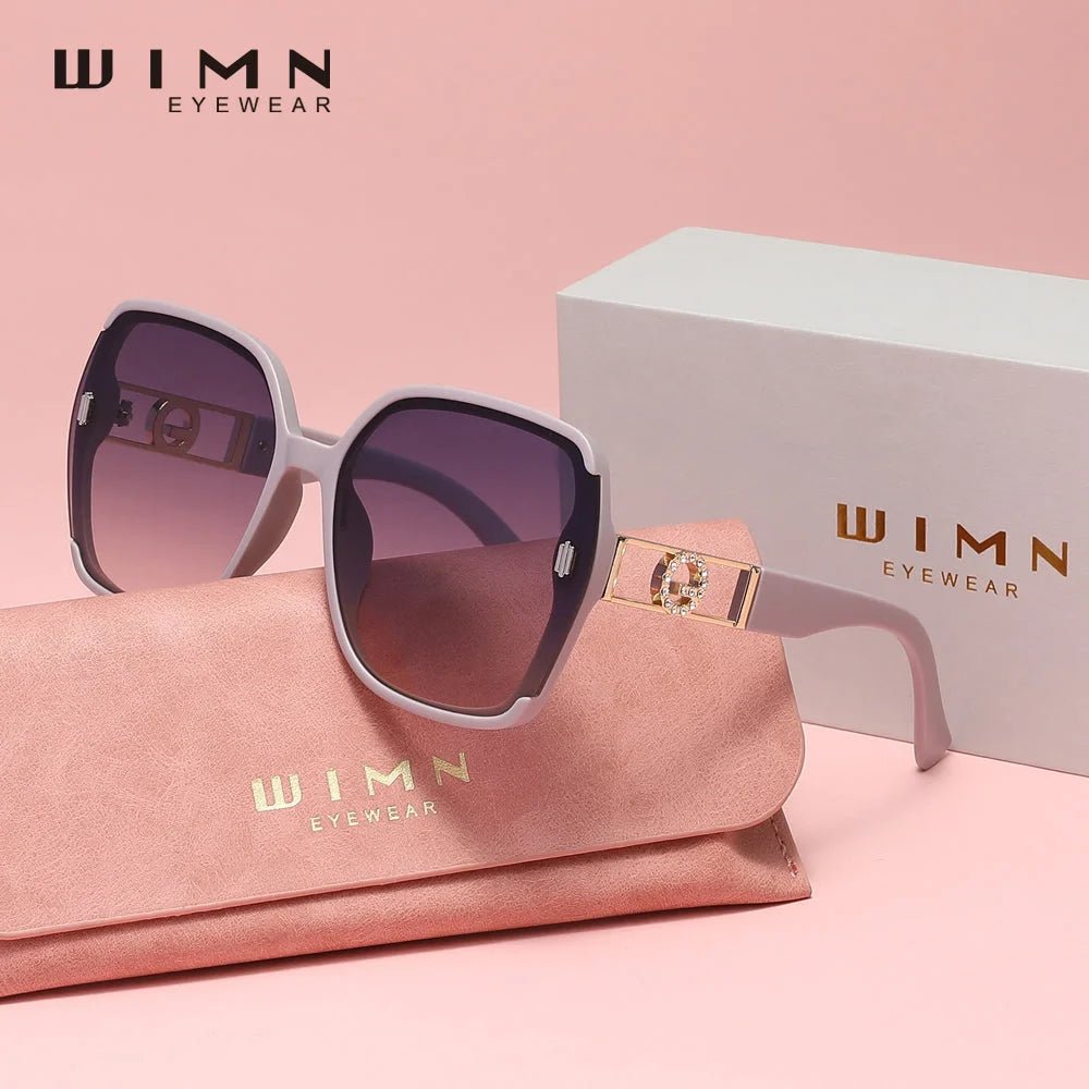 WIMN Women's Vintage Square Sunglasses UV400 - HalleBeauty