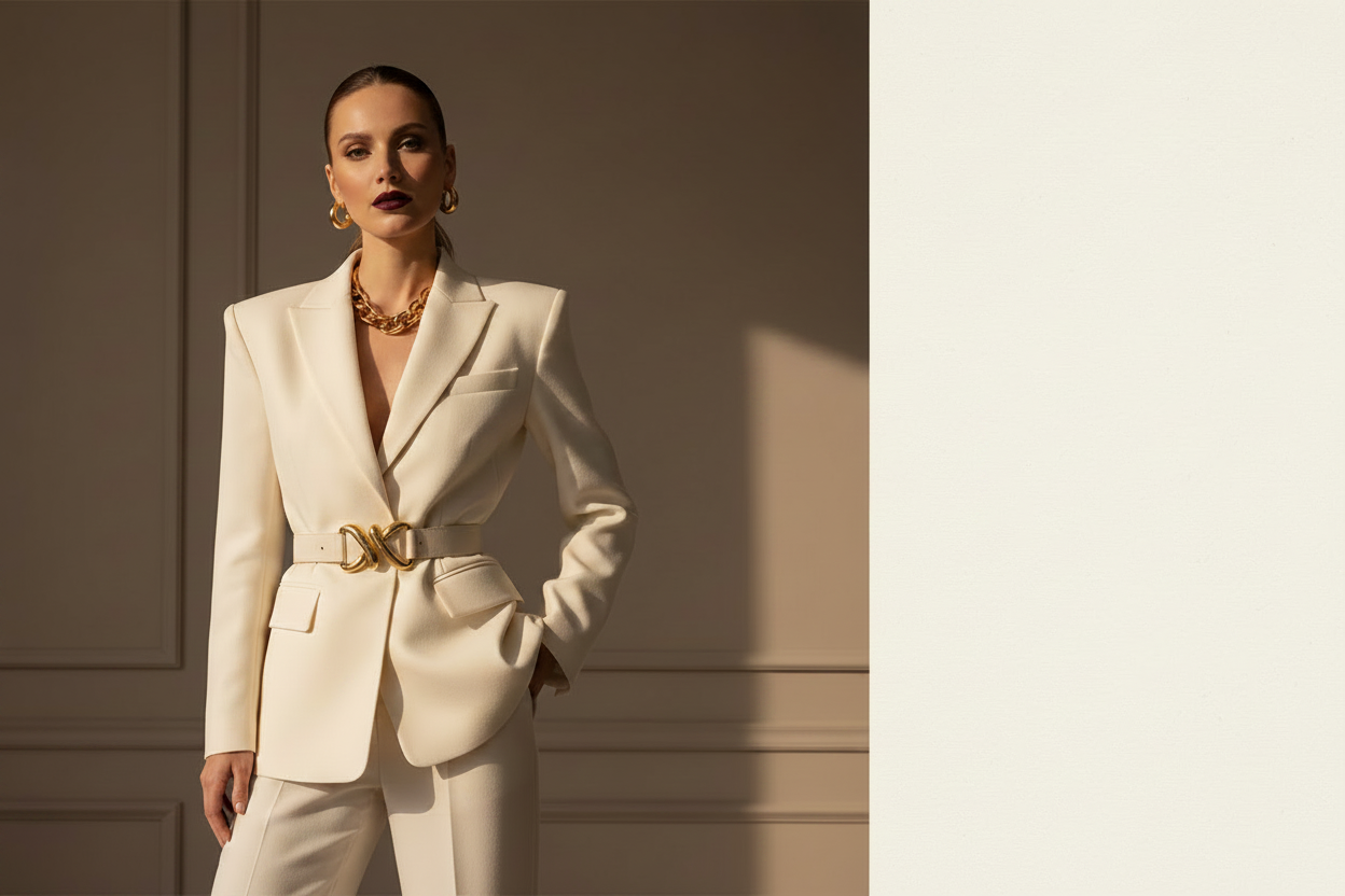 Women Chic Suit Banner No Text