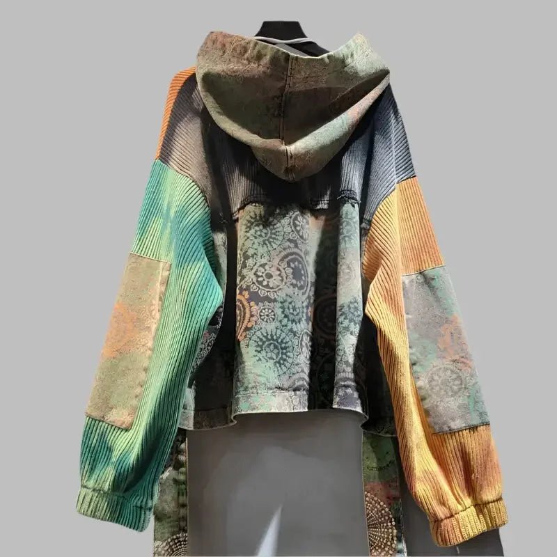 Women’s Color - Block Blazer – High - Spliced Hollow - Out Design - HalleBeauty