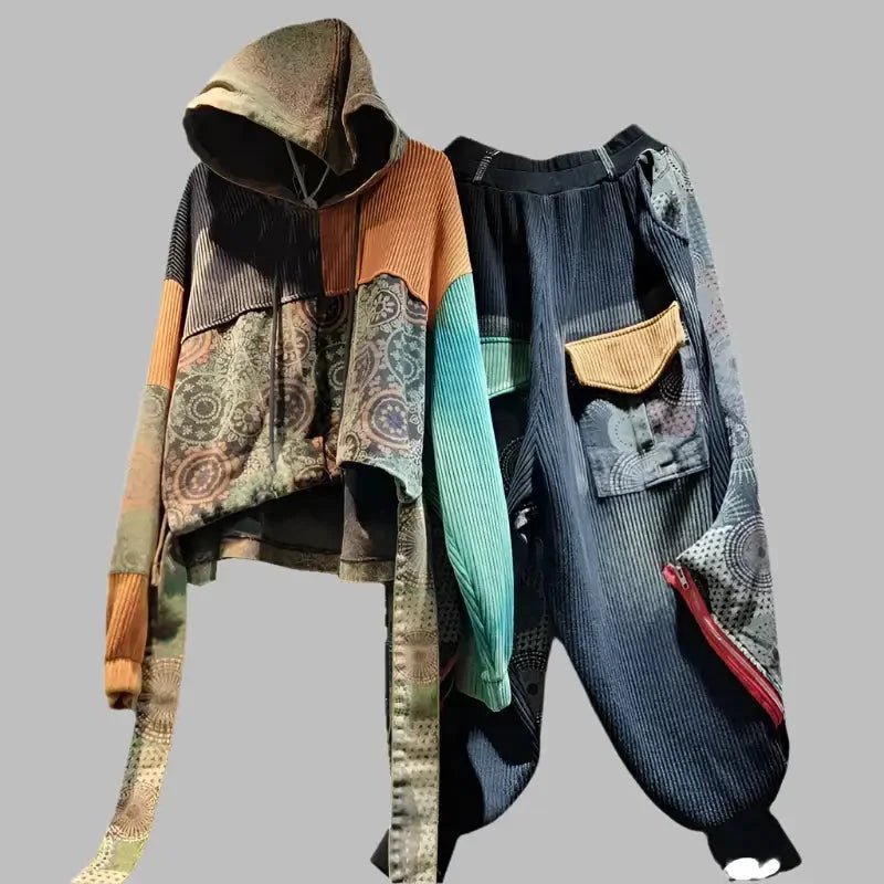 Women’s Color - Block Blazer – High - Spliced Hollow - Out Design - HalleBeauty