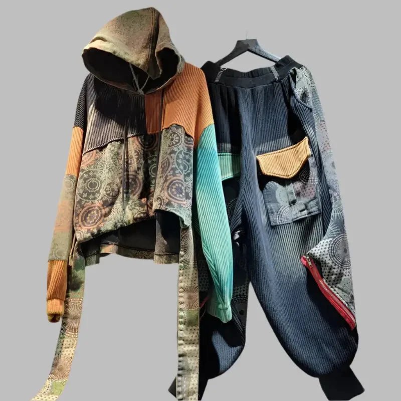 Women’s Color - Block Blazer – High - Spliced Hollow - Out Design - HalleBeauty