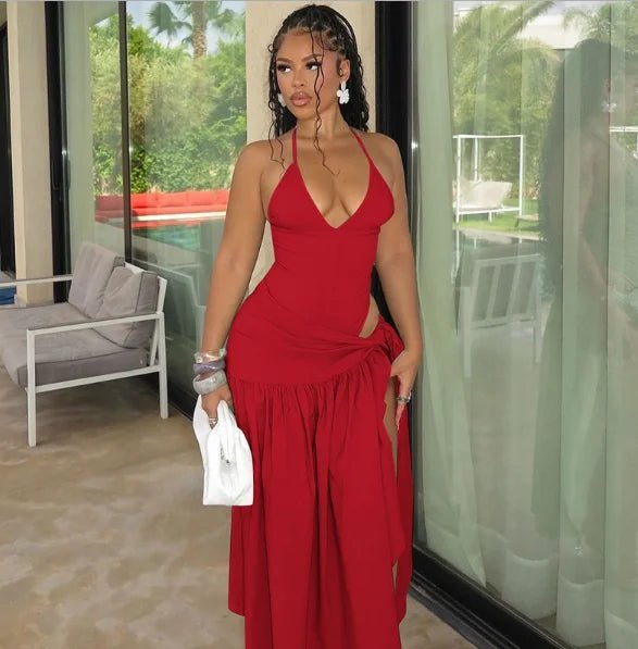 Women's Sleeveless Bodysuit & Long Skirt Set - HalleBeauty