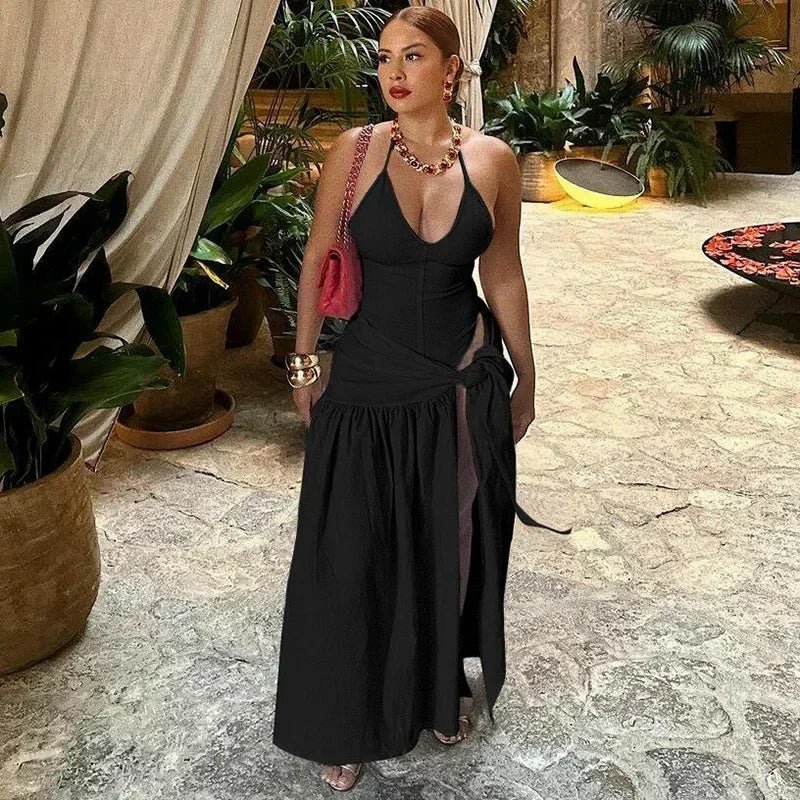 Women's Sleeveless Bodysuit & Long Skirt Set - HalleBeauty