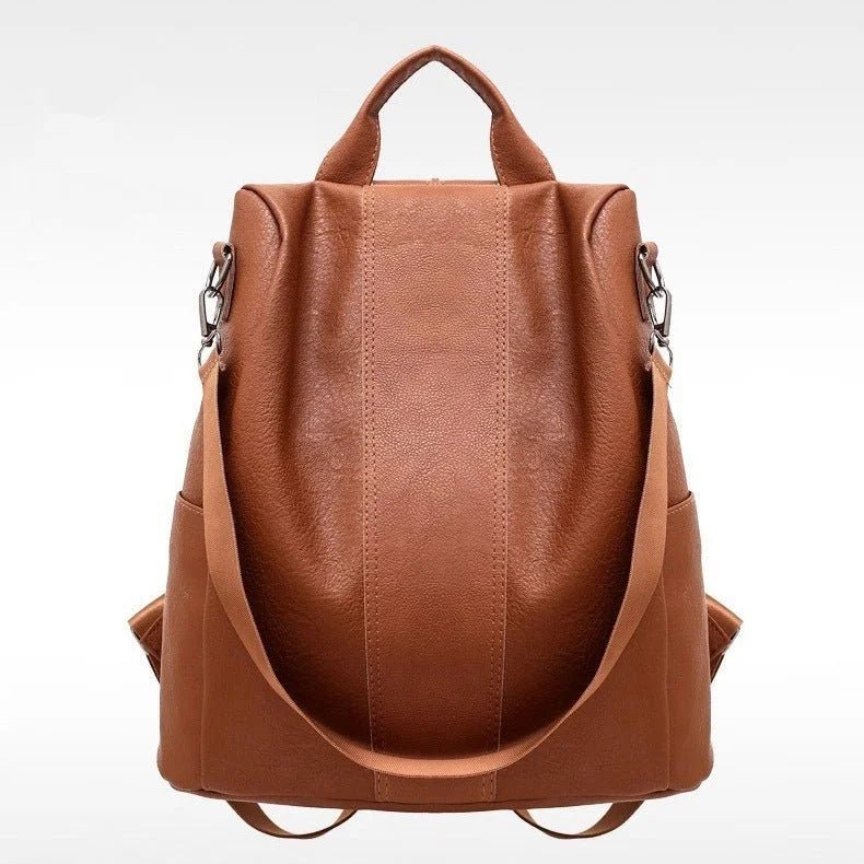 Women's Solid Color Large Capacity Backpack | Stylish & Functional Bag - HalleBeauty