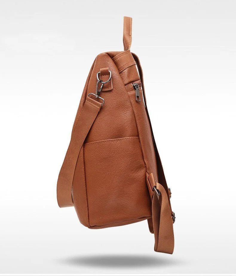 Women's Solid Color Large Capacity Backpack | Stylish & Functional Bag - HalleBeauty