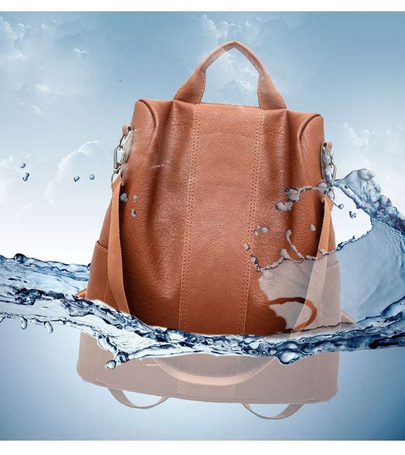 Women's Solid Color Large Capacity Backpack | Stylish & Functional Bag - HalleBeauty