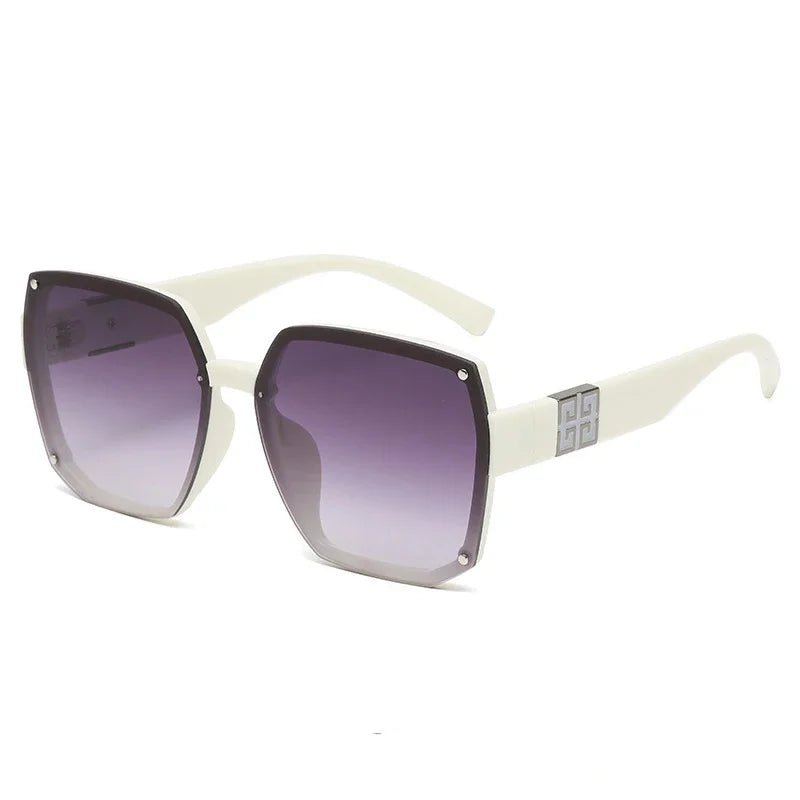 Women's Square UV400 Sunglasses – Vintage Fashion Designer Style - HalleBeauty