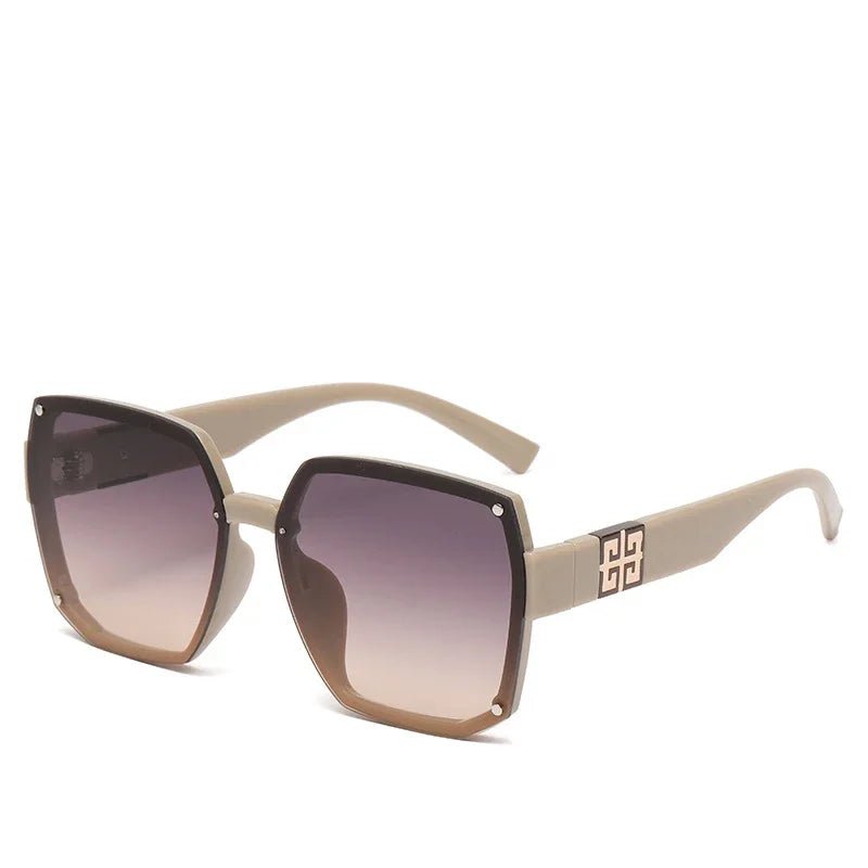 Women's Square UV400 Sunglasses – Vintage Fashion Designer Style - HalleBeauty