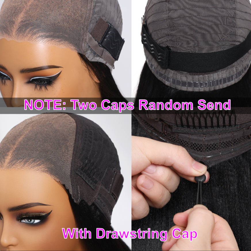 Yaki Straight 150% Density Lace Wig – Relaxed Texture, Undetectable Edge - HalleBeauty