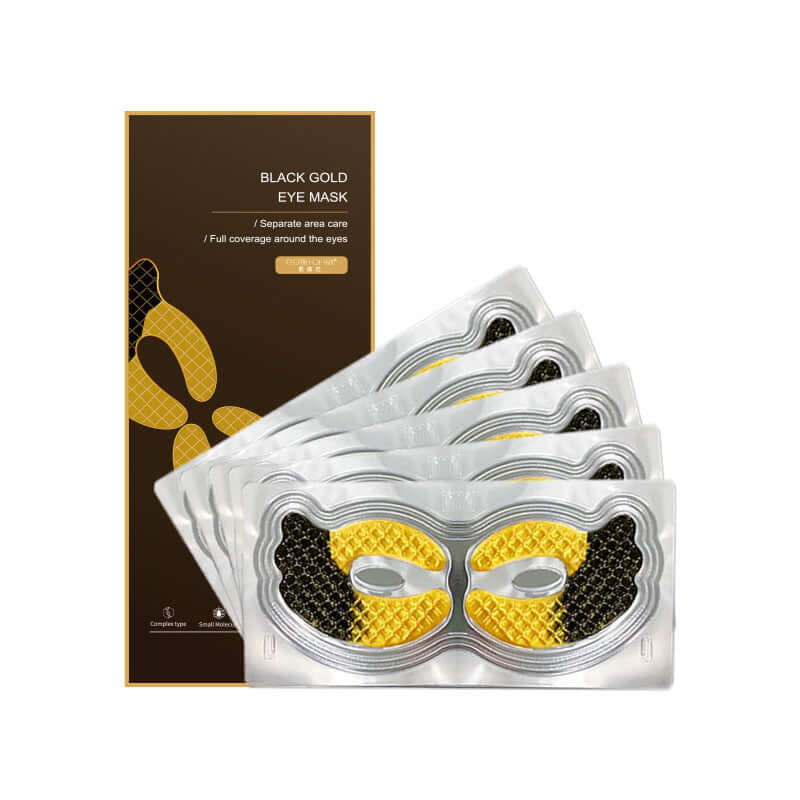 Black Gold Eye Mask with Skin Clothing Pearl Caviar - HalleBeauty