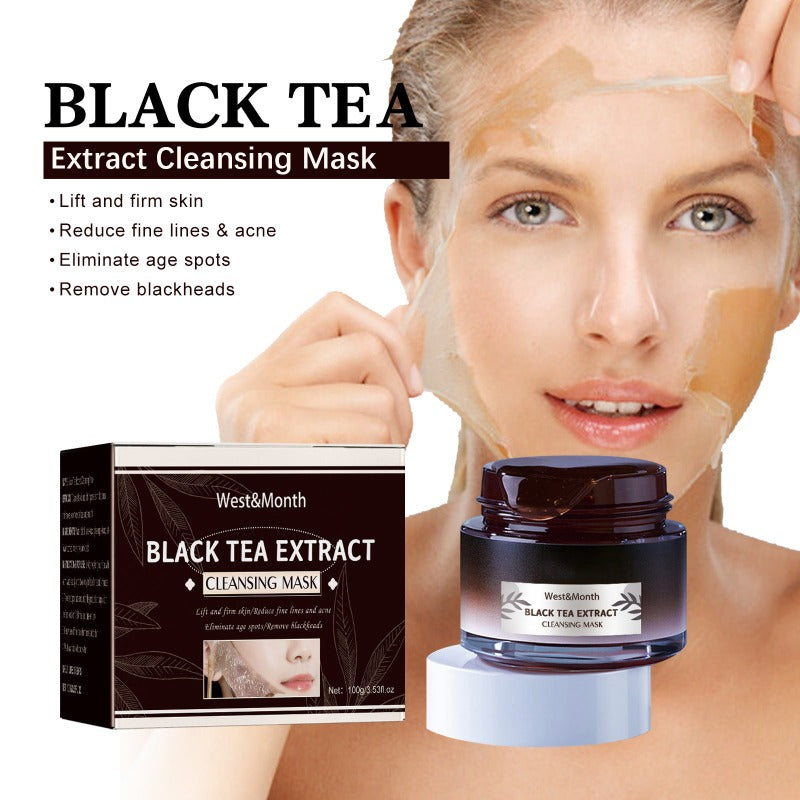Black Tea Facial Mask Cleansing Pores Daub-type - HalleBeauty