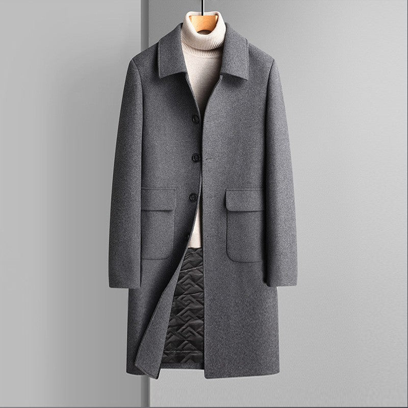 Casual Winter Velvet Woolen Coat: Thickened Warmth & Comfort - HalleBeauty