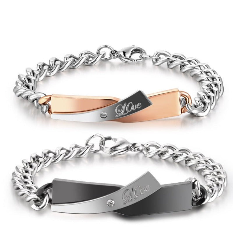 Couple Cross-design Bracelet - HalleBeauty