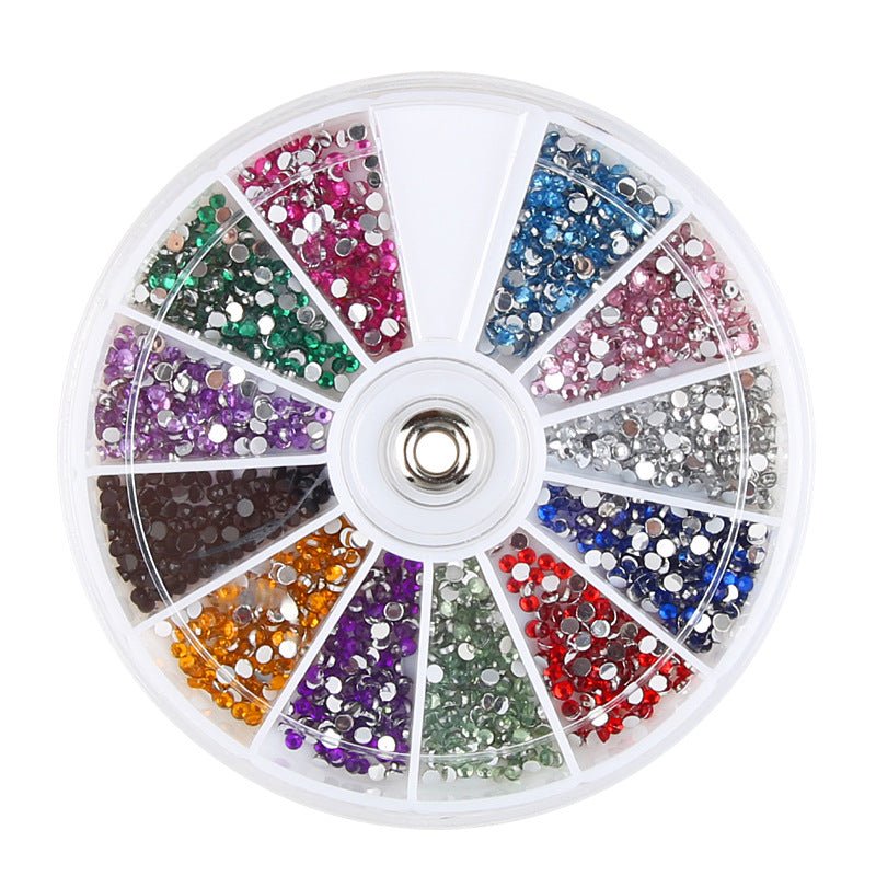 Diamond Fake Nails with Domestic Rhinestones: 12 Colorful and Dazzling Options| - HalleBeauty