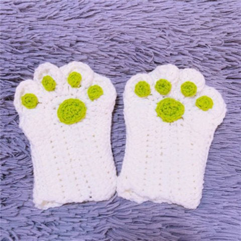 DIY Cat's Paw Gloves Kit - Hand-Woven Material Package for Homemade Crafting - HalleBeauty