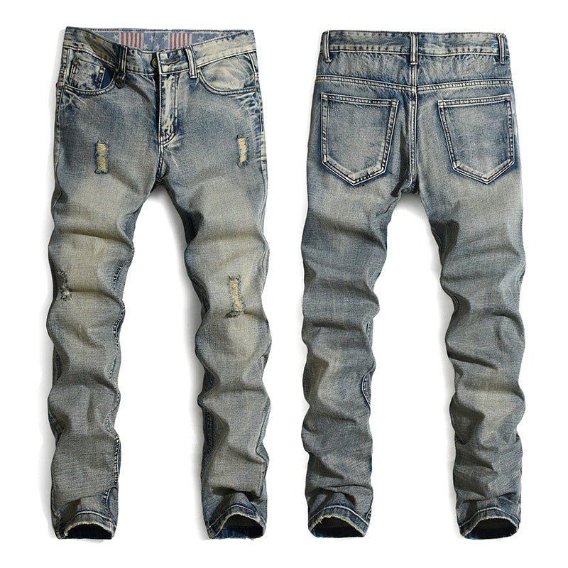 Fashion Ripped Cool Jeans Men - HalleBeauty