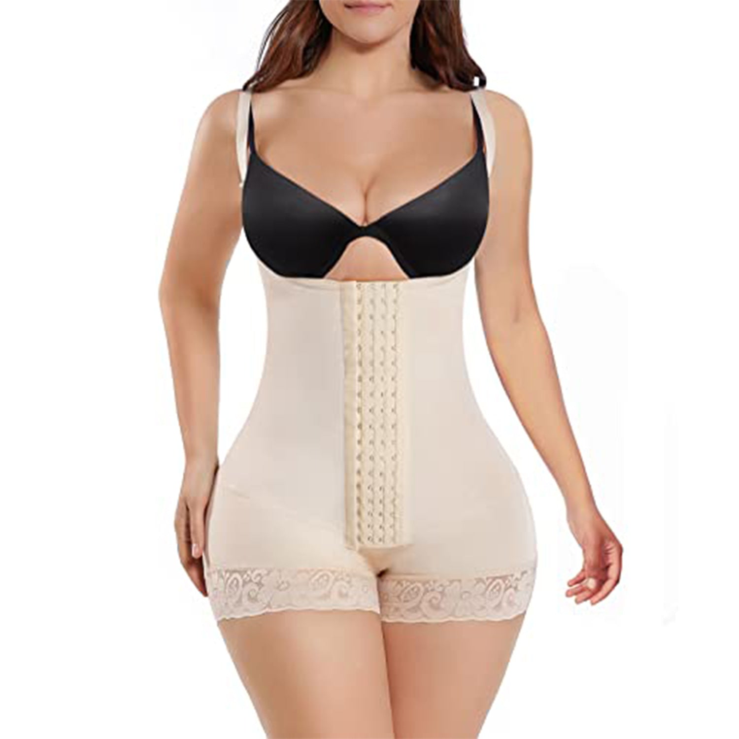 Four-Breasted Tummy Control Body Suit for Sculpted Confidence - HalleBeauty