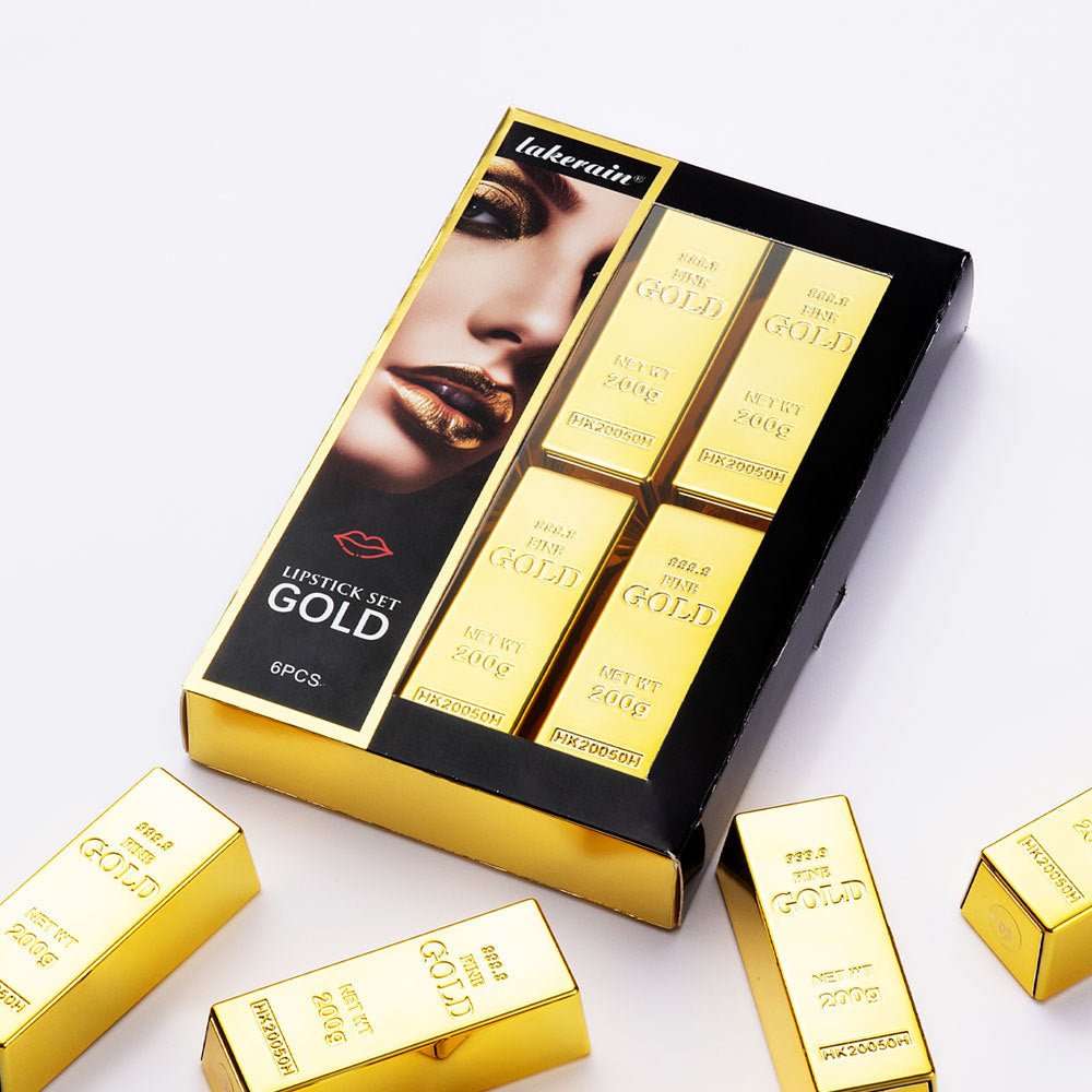 Gold Bar Lipstick Kit - HalleBeauty