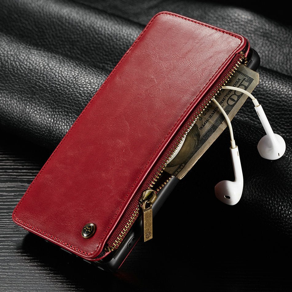 Leather case flip phone case - HalleBeauty