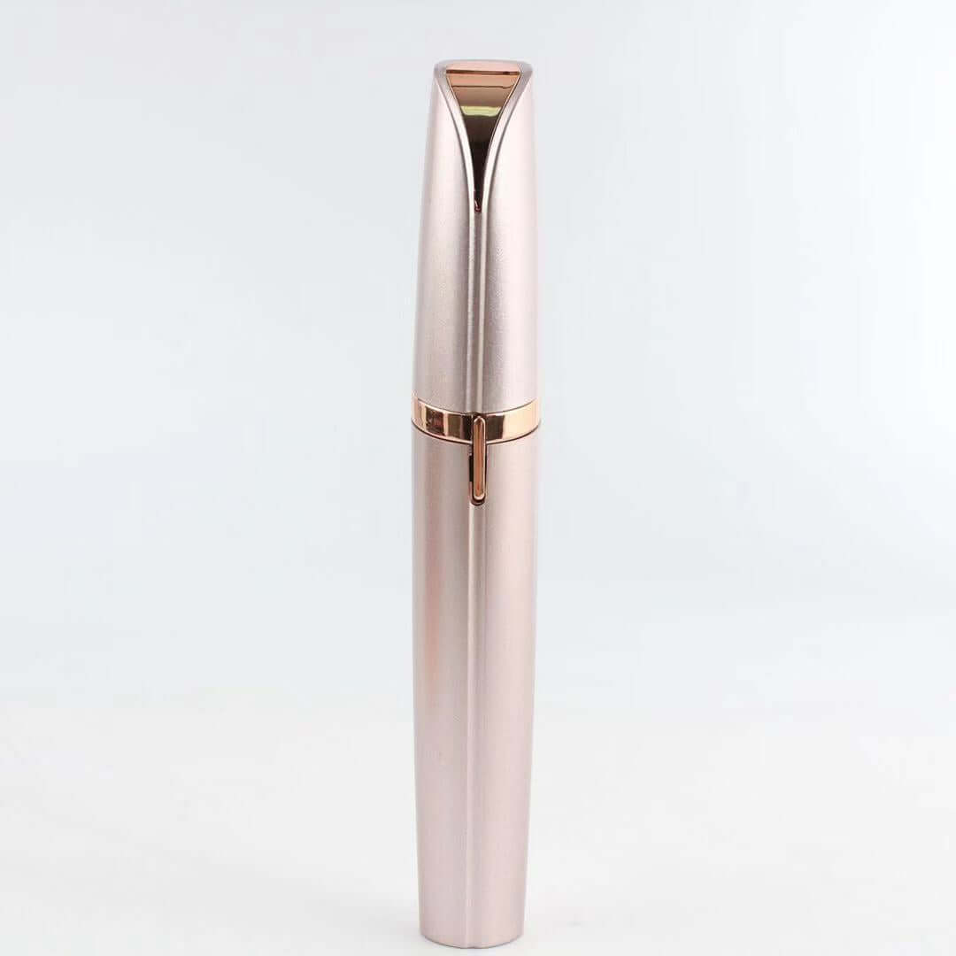 LED Lipstick-Style Mini Electric Eyebrow Trimmer - Painless Hair Removal Epilator for Brows - HalleBeauty