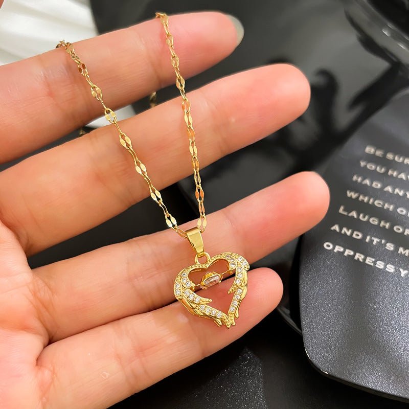 Love Smart Necklace Female Phenix Dance In The Sky Cold Style Luxury Temperament Clavicle Chain - HalleBeauty