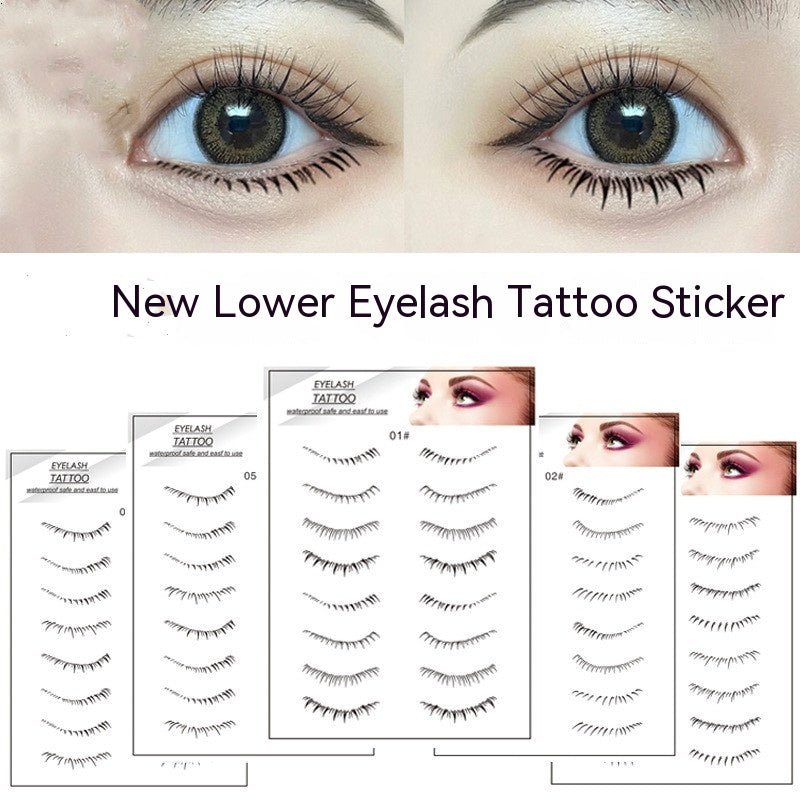 Lower Eyelashes Tattoo Sticker Disposable Waterproof - HalleBeauty