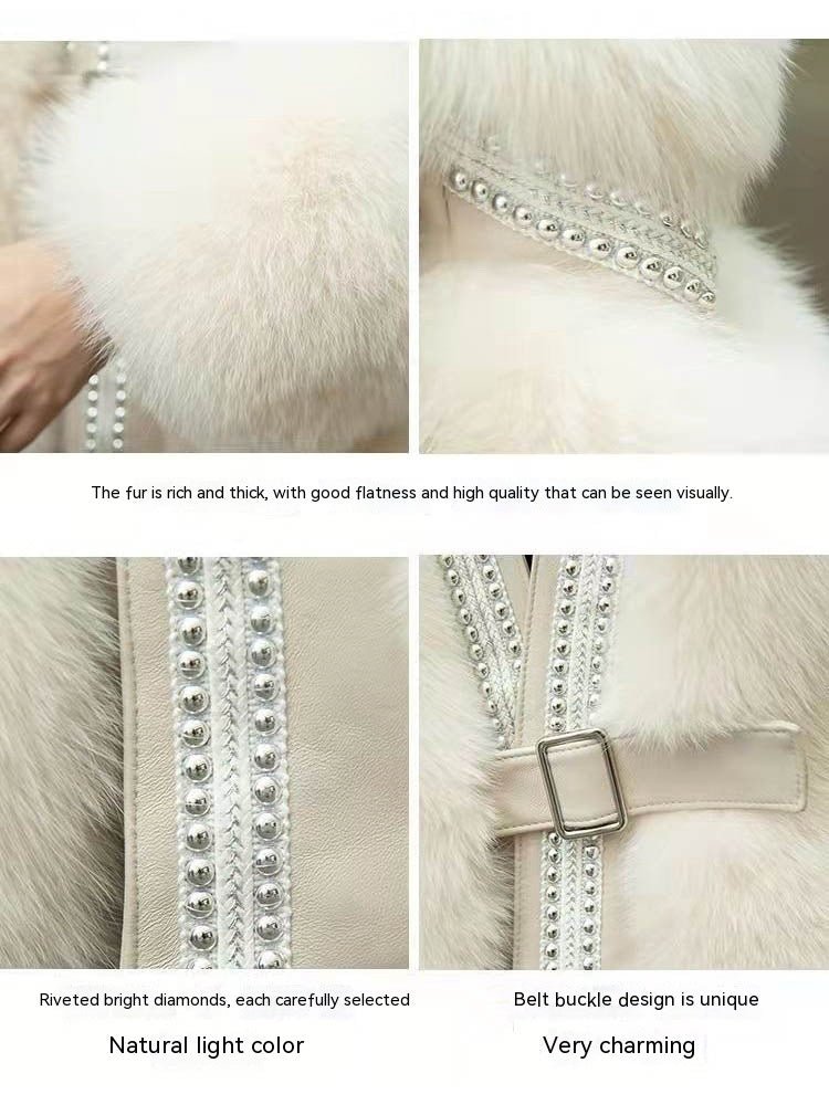 Luxurious Women's Faux Fox Fur Coat - Warm & Stylish Winter Jacket - HalleBeauty