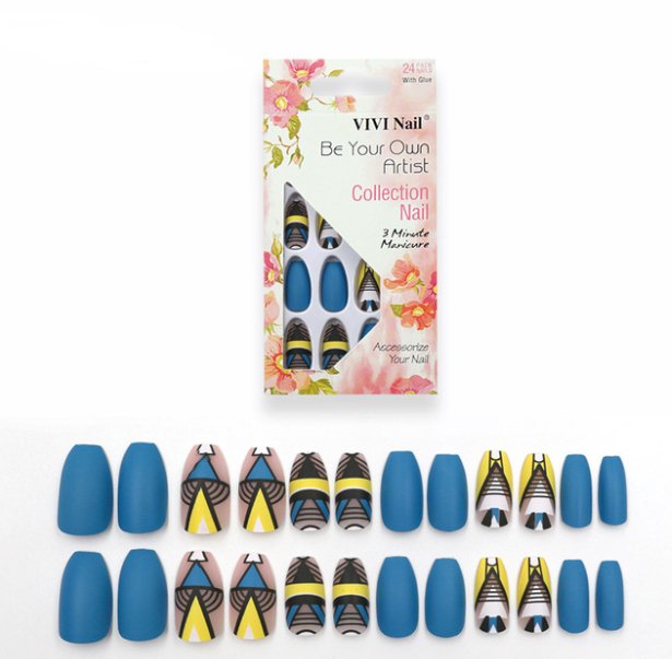 Matte Nail Sheets: 24-Piece Set of Elegant Fake Nails for a Chic Look - HalleBeauty
