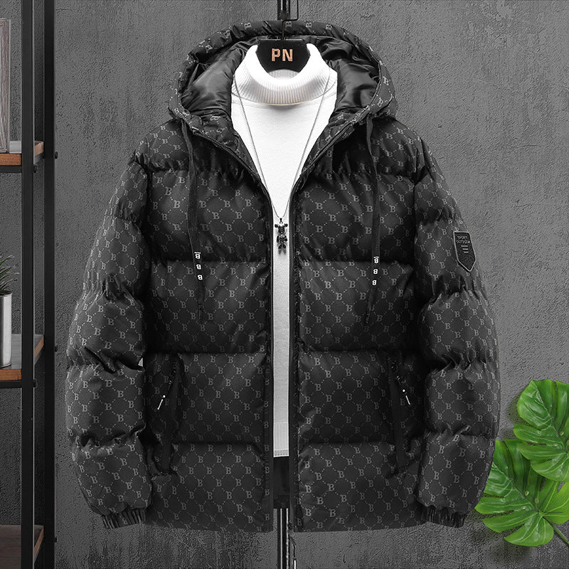 Men's Casual Printed Jacket for Autumn and Winter - HalleBeauty