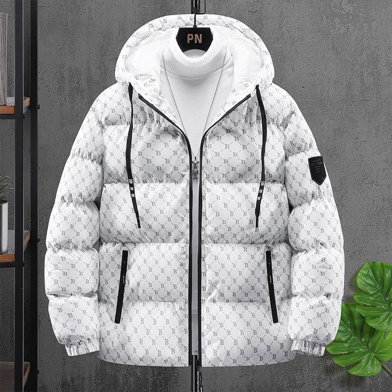 Men's Casual Printed Jacket: Autumn and Winter Style - HalleBeauty