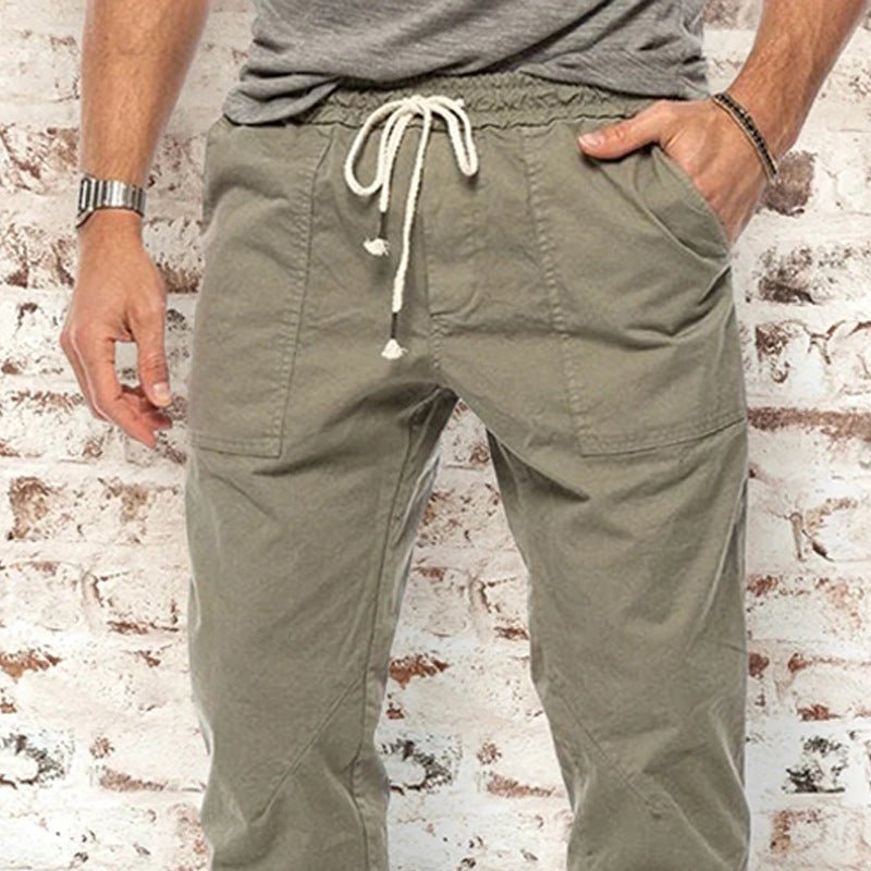 Men's Loose Tappered Casual Pants - HalleBeauty