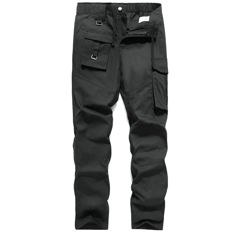 Men's Quick-Dry Cargo Joggers - Military Style Solid Color Outdoor Trousers - HalleBeauty