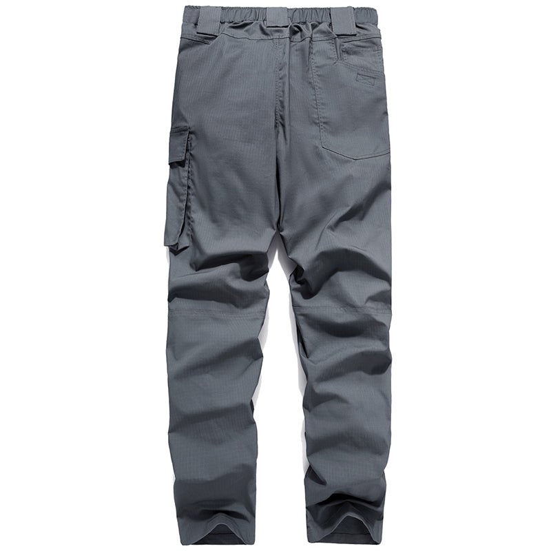 Men's Quick-Dry Cargo Joggers - Military Style Solid Color Outdoor Trousers - HalleBeauty
