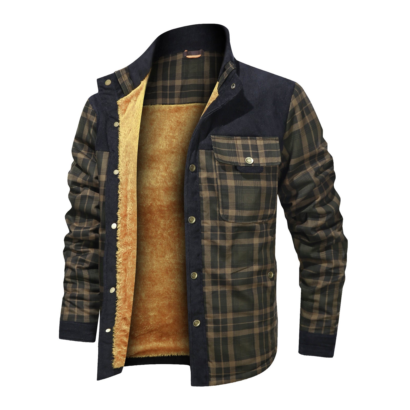 Men's Thick Fleece Army Jacket - Brand Winter & Autumn Coat - HalleBeauty