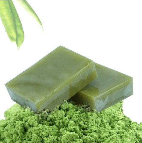 Organic Handmade Matcha Green Tea Powder Soap - HalleBeauty