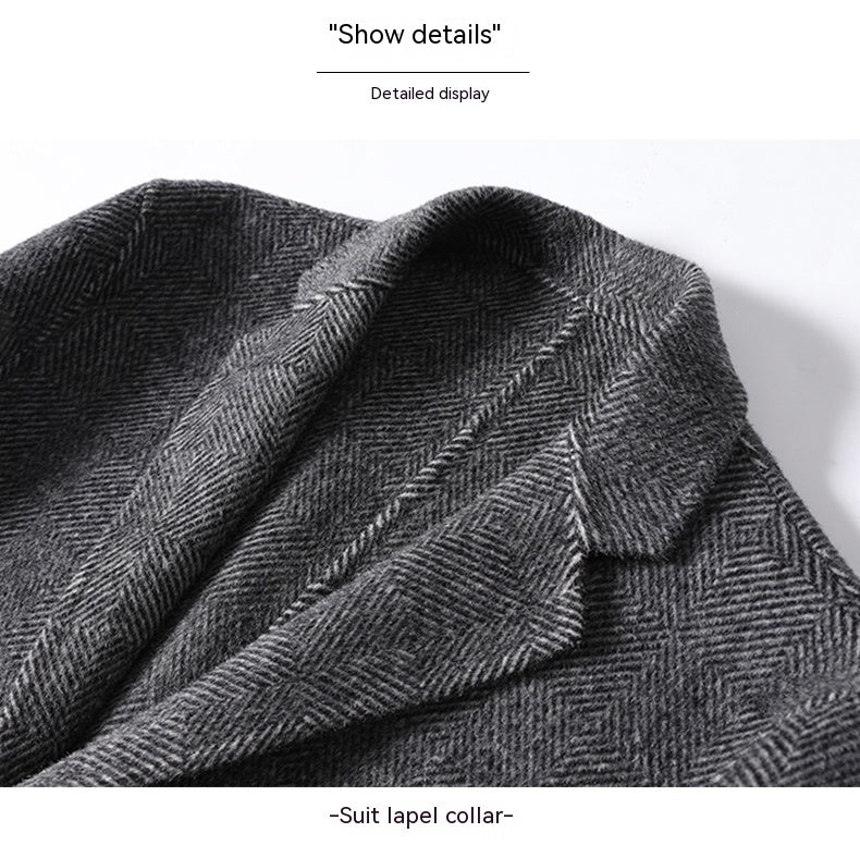 Plaid Cashmere Wool Coat: Winter Elegance & Comfort - HalleBeauty