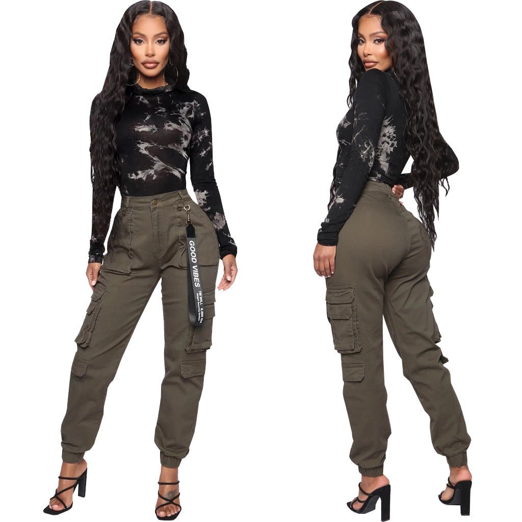 Slim Fit Camouflage Overalls: Stretch, Comfort Leisure Fashion Tapered Fit - HalleBeauty