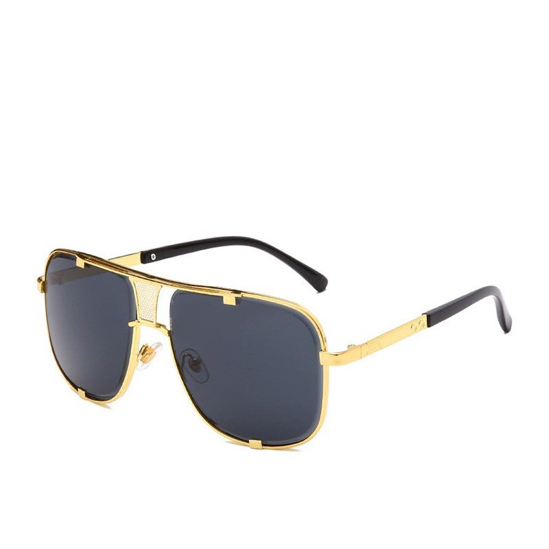 Unisex Vintage-Inspired Metal Sunglasses for Street Photography & Trendsetters - HalleBeauty