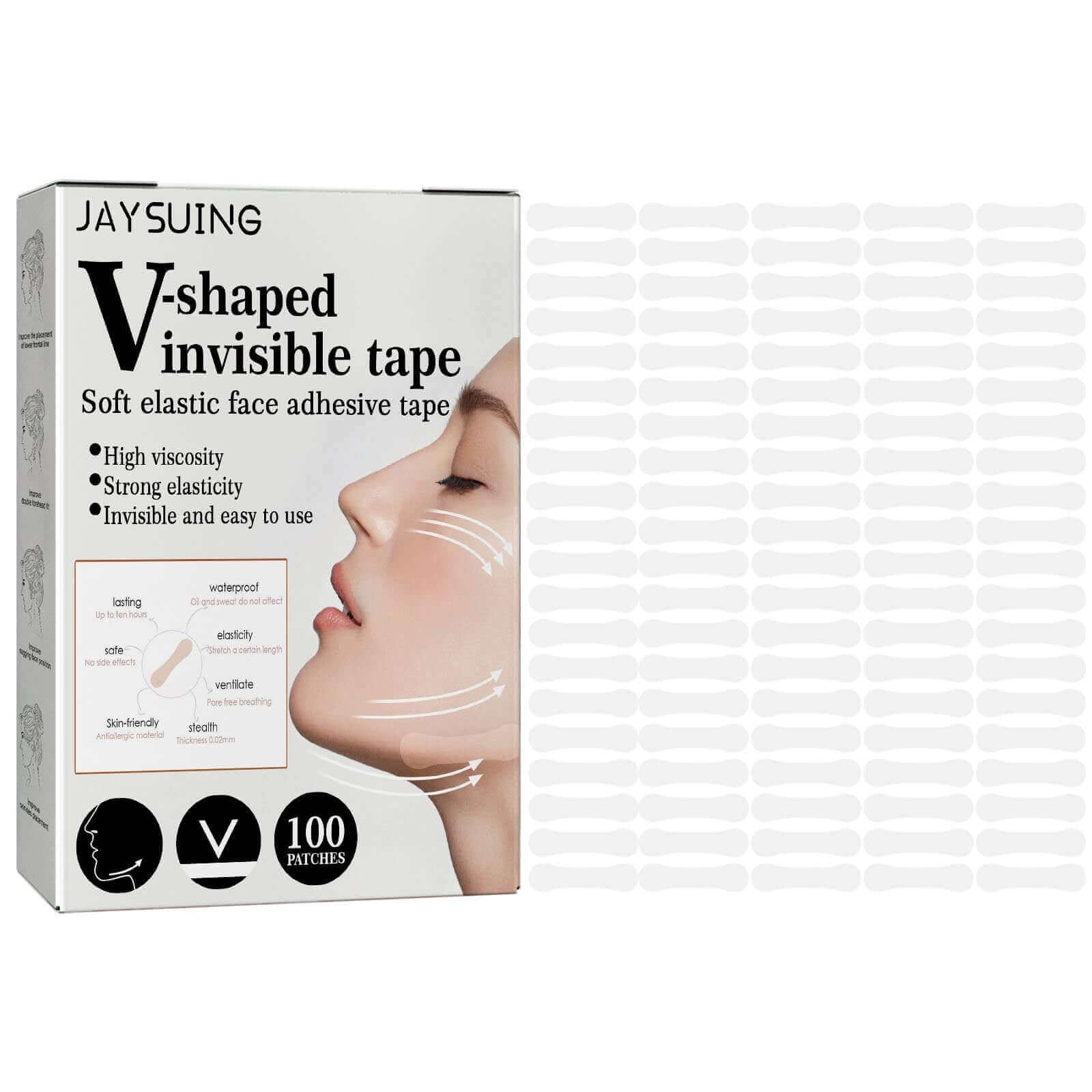 V-type Lifting Invisible Stickers - HalleBeauty